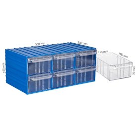Plastik Çekmeceli Kutular 401-6